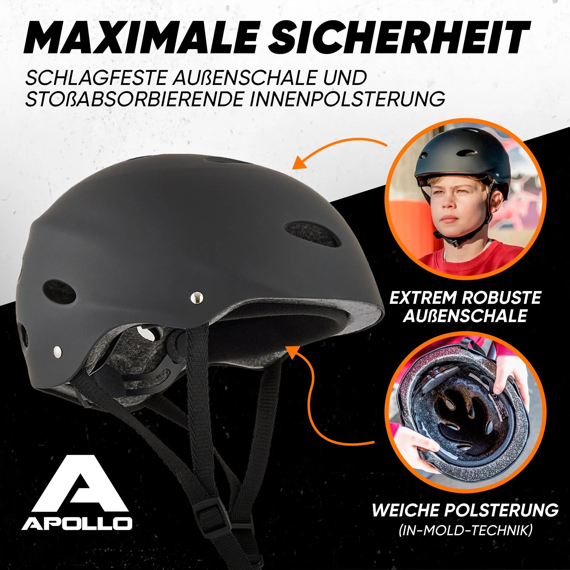 Skatehelm, Multi Sport Helm Herren, Damen, Kinder, Kinderfahrradhelm verstellbar - Image 80