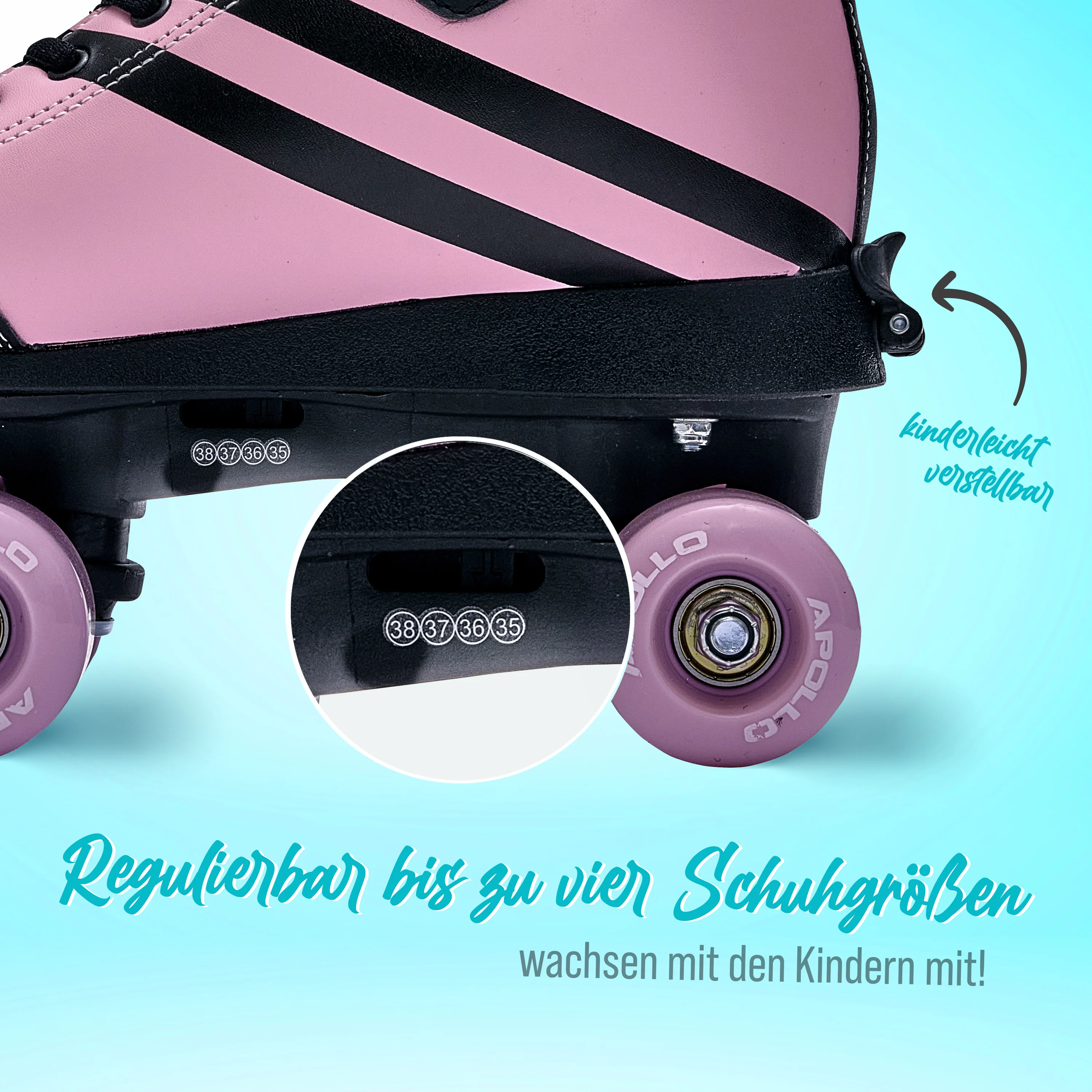 Soft Boots größenverstellbare Rollschuhe für Kinder - Pink Revolution - Image 3