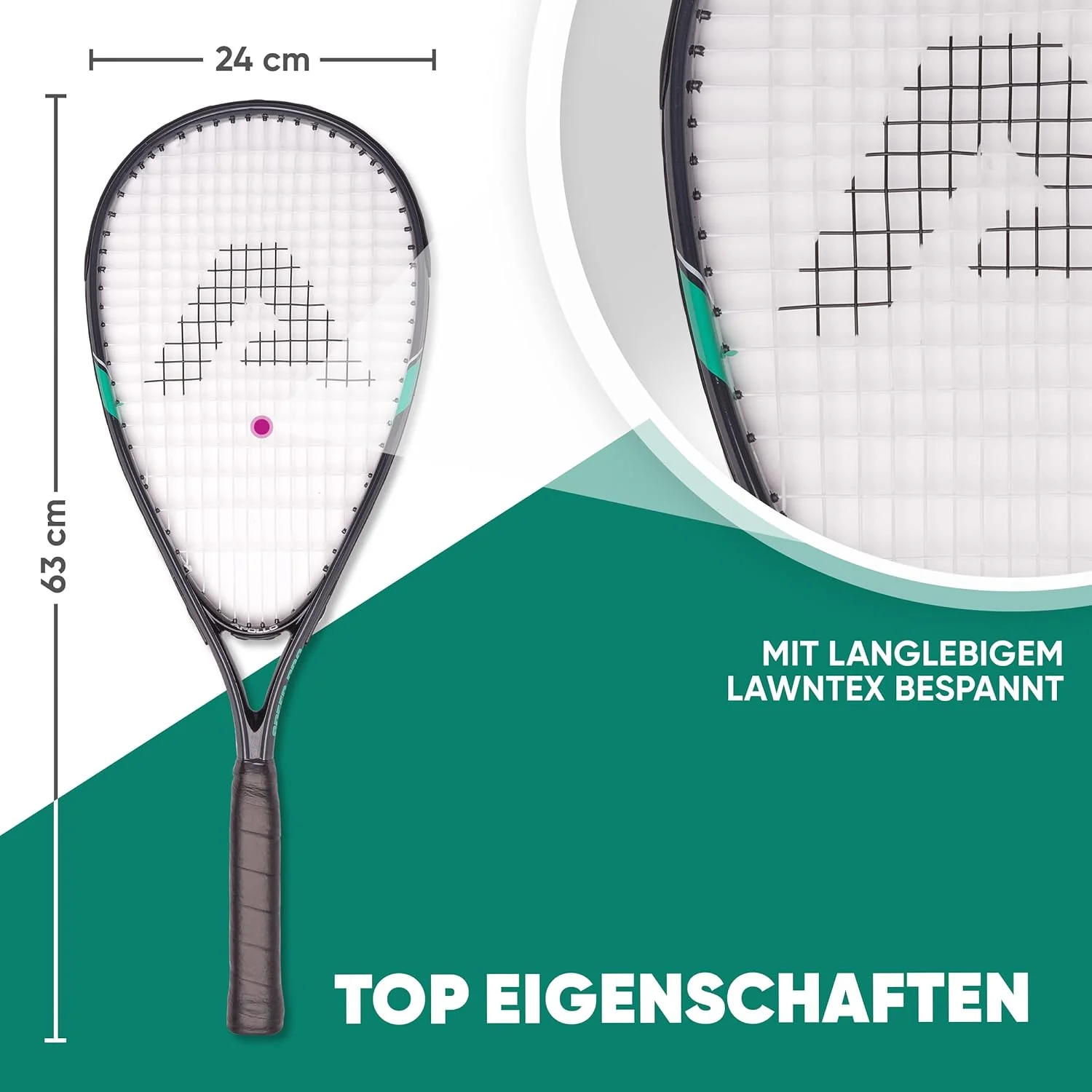 Speed Badminton Set - inkl. Tasche, 2x Schläger, Bälle - Image 18
