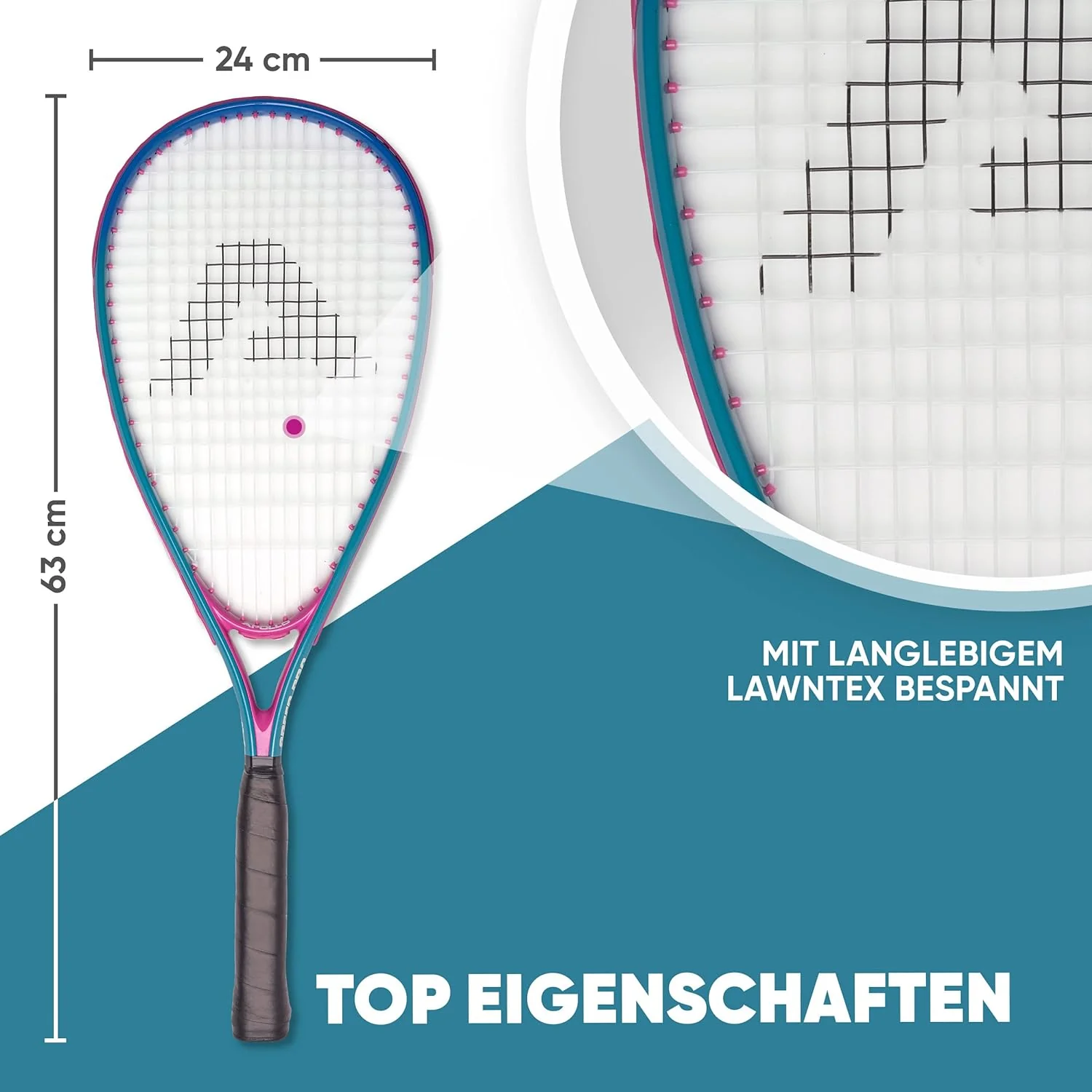 Speed Badminton Set - inkl. Tasche, 2x Schläger, Bälle - Image 4