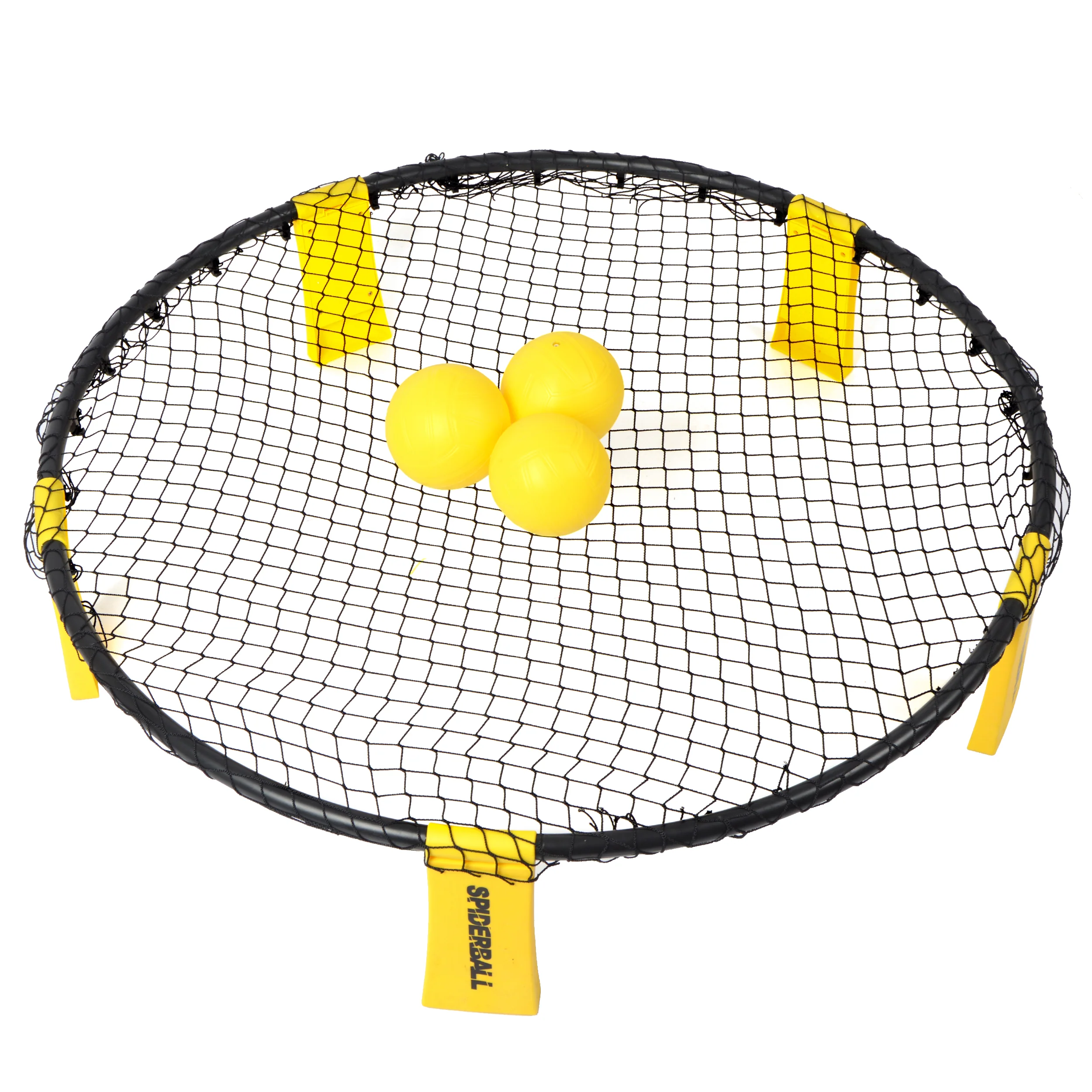 Spiderball Set, Ball-Spiel mit Netz, 3 Bällen und Tragetasche - Image 3