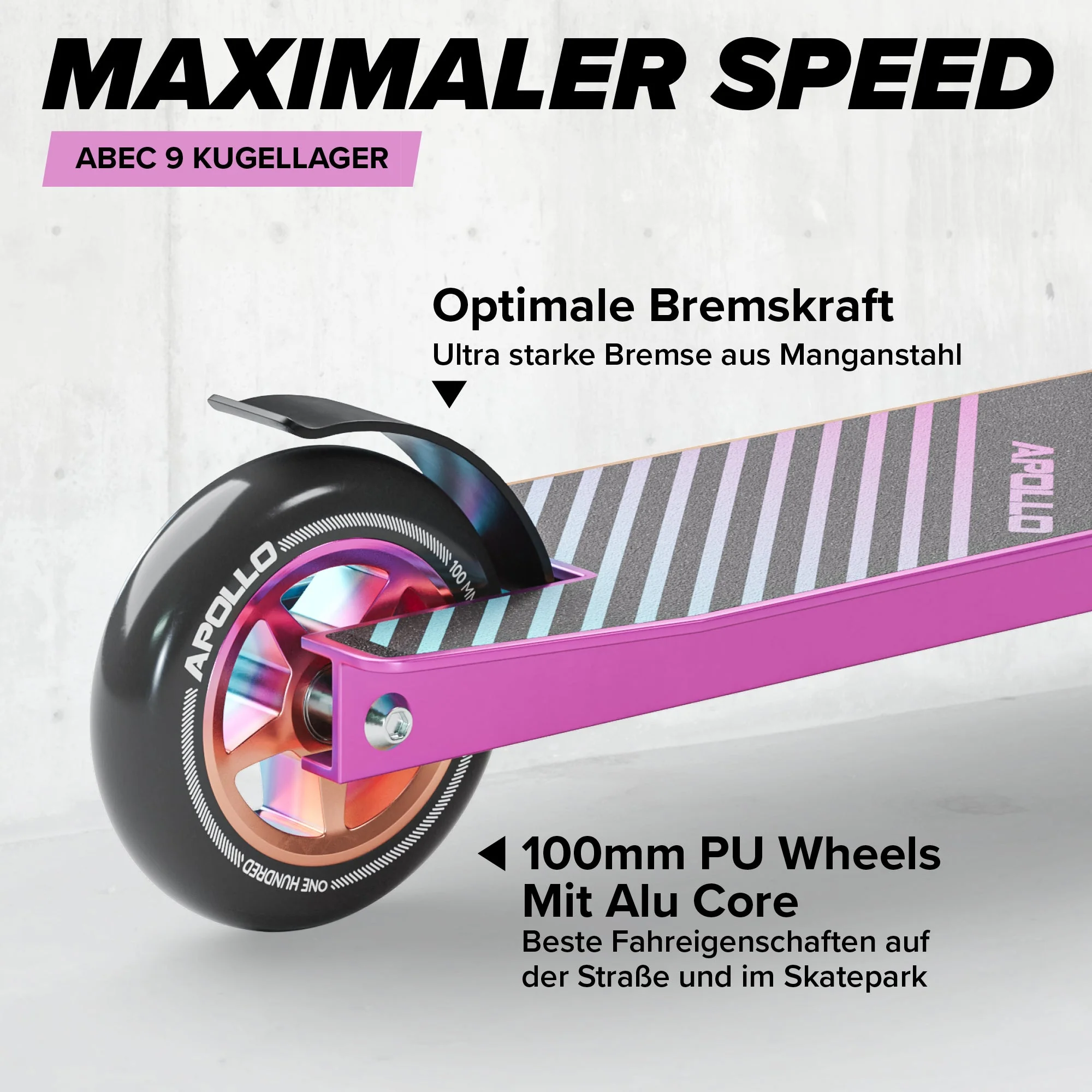 Stunt Scooter - Genius Pro Robuster Kinder Scooter mit ABEC 9 Kugellager - Image 60