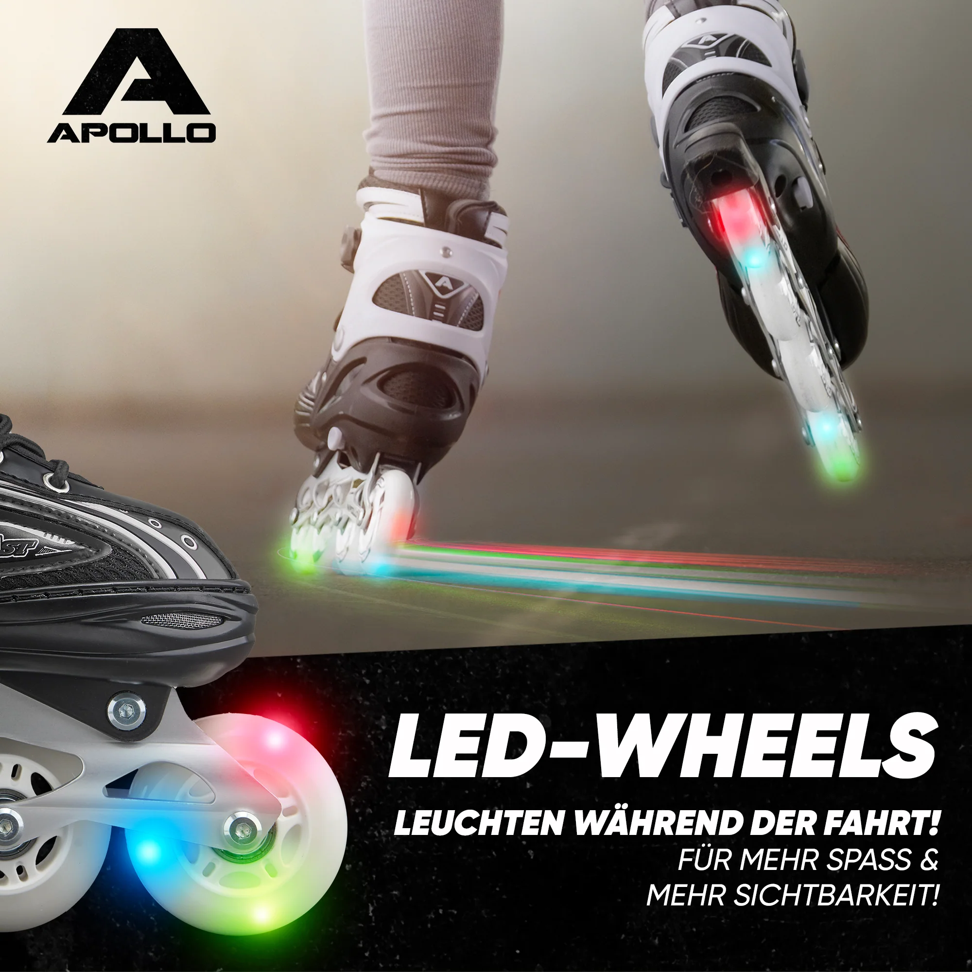 Super Blade größenverstellbare Inlineskates - Schwarz - Image 3