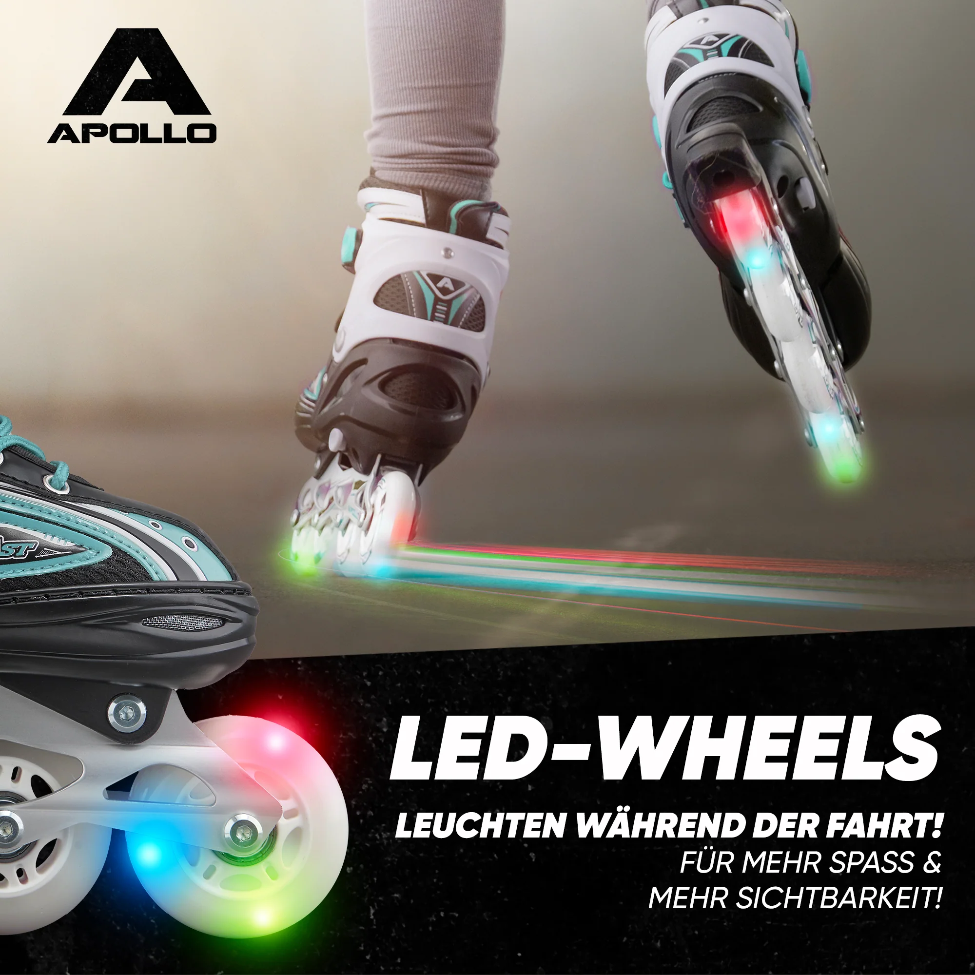 Super Blade größenverstellbare Inlineskates - Türkis - Image 3