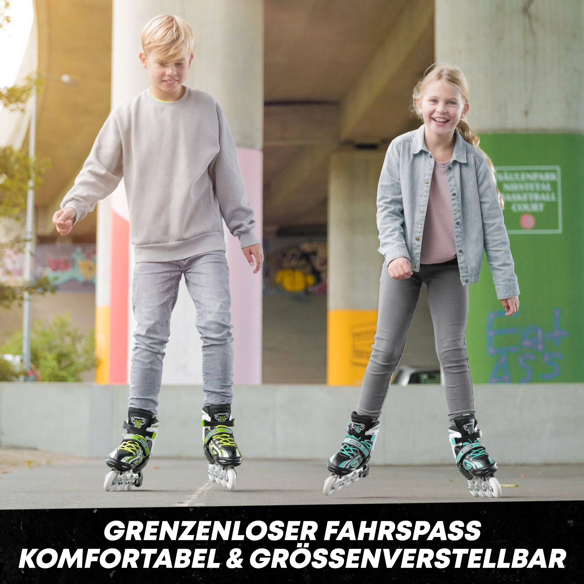 Super Blade größenverstellbare Inlineskates - Türkis - Image 7