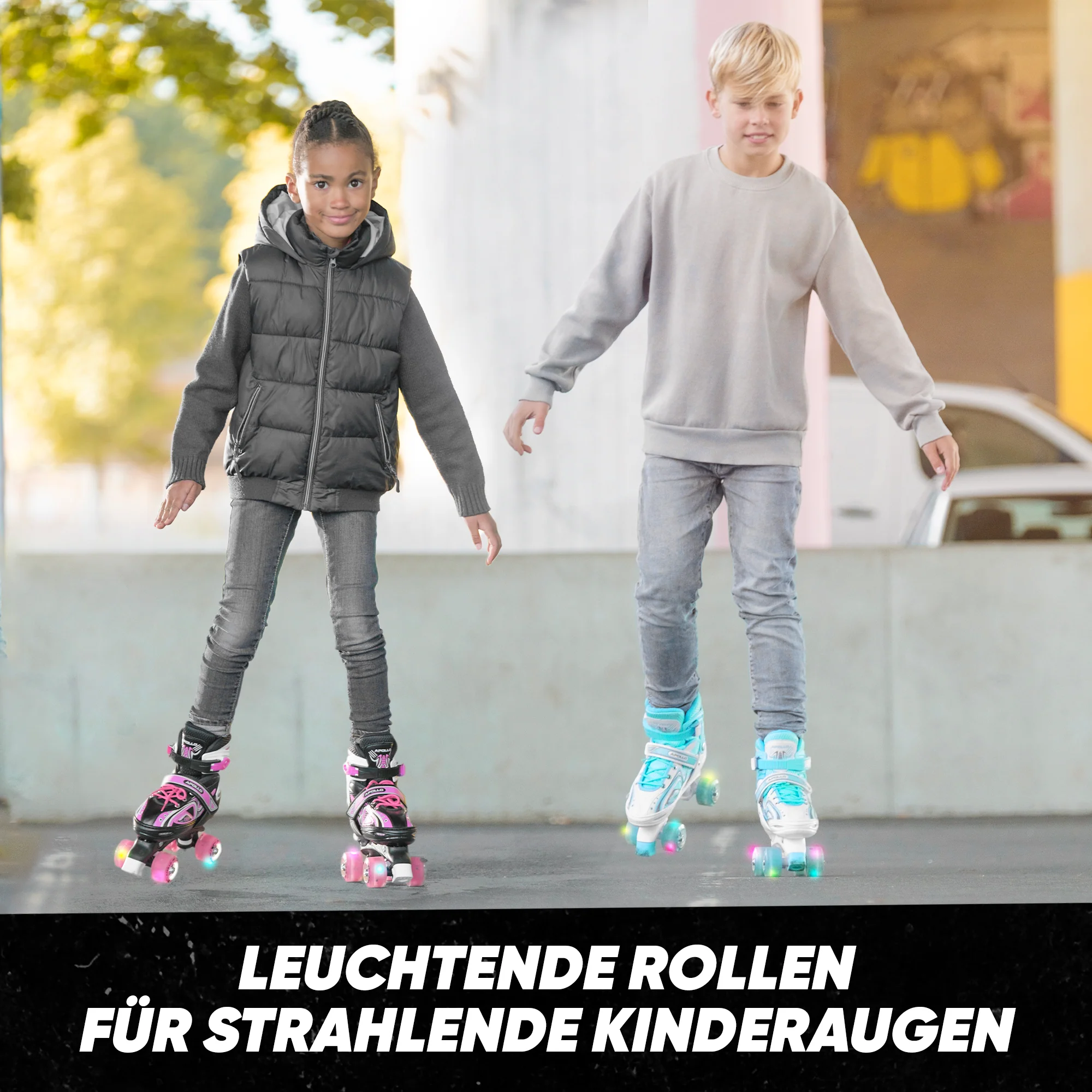 Super Quad größenverstellbare verstellbare Rollschuhe für Kinder - Pink - Image 7