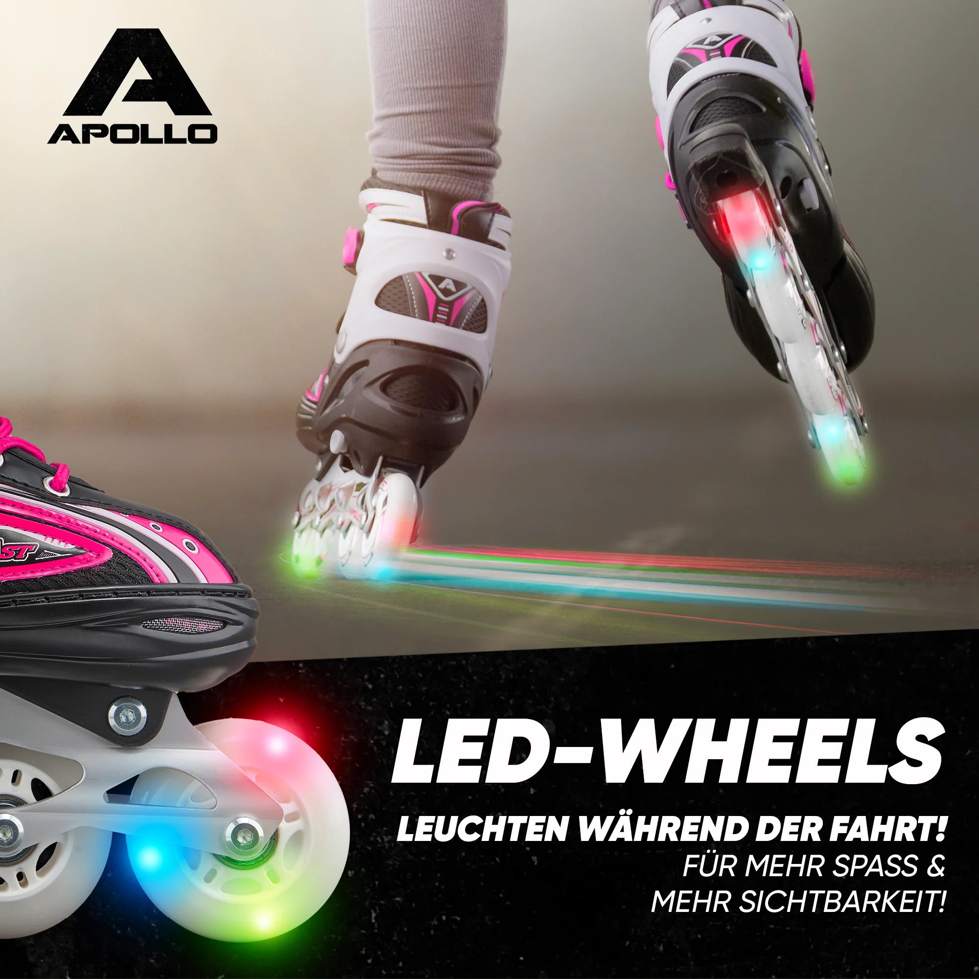 Super Blade größenverstellbare Inlineskates - Pink - Image 3