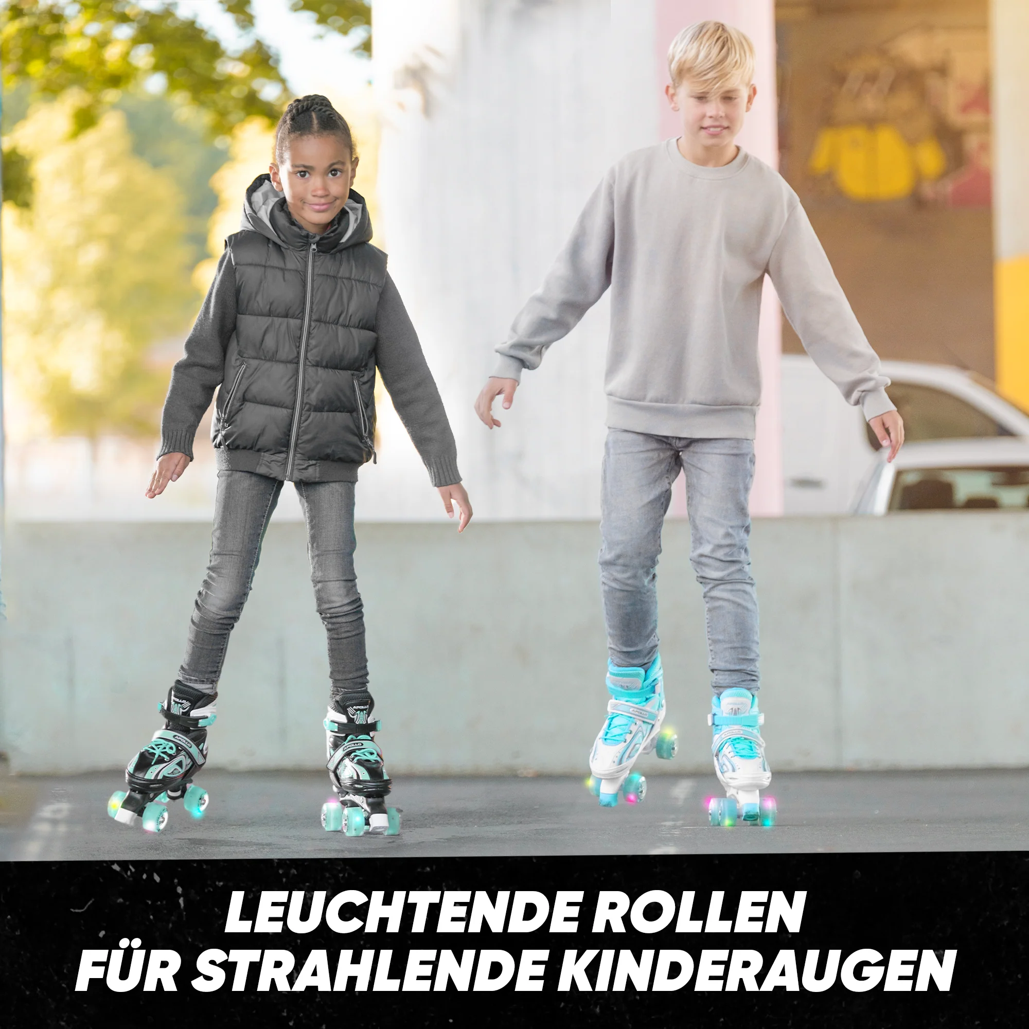 Super Quad größenverstellbare verstellbare Rollschuhe für Kinder - Türkis - Image 7