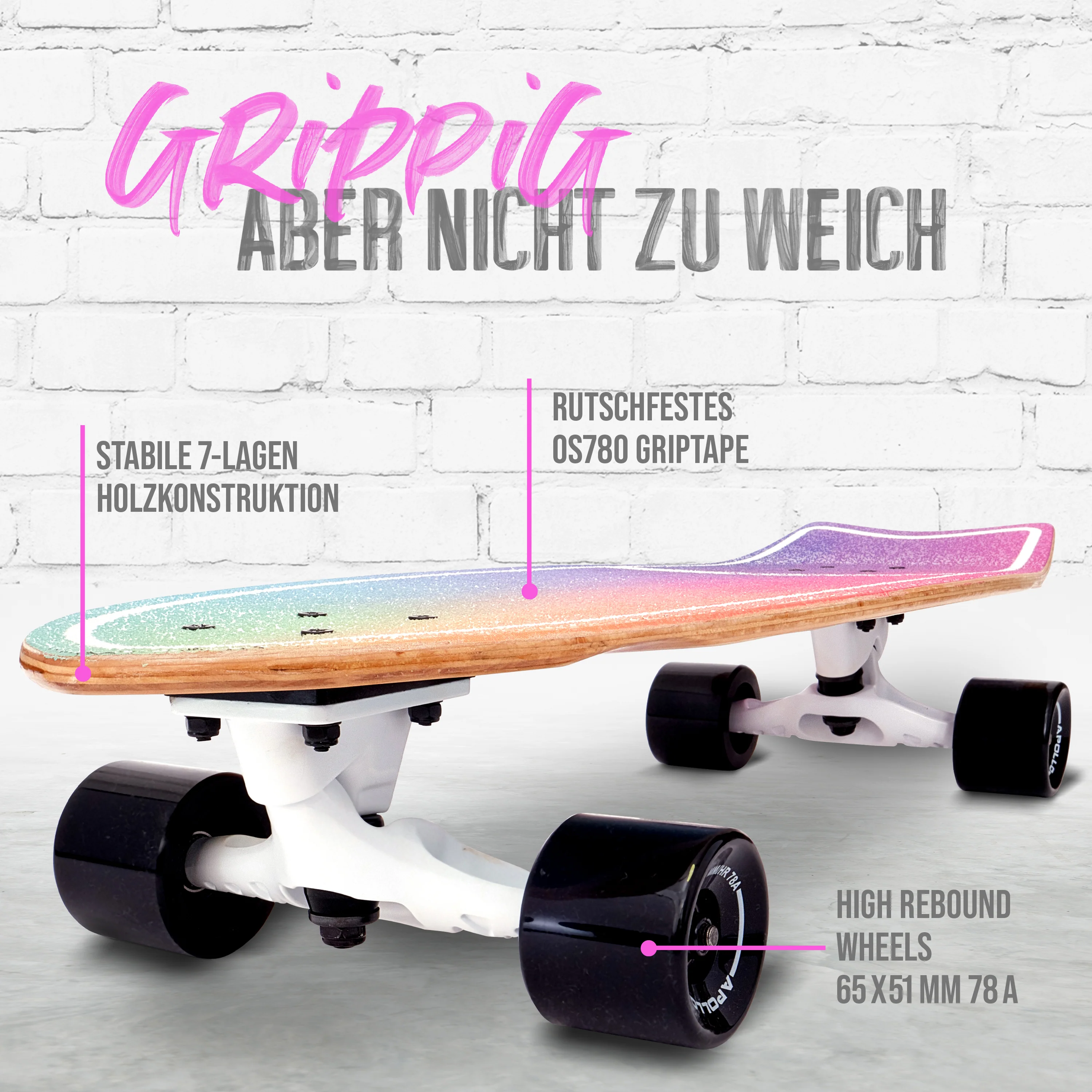 Surf Style Board - Apollo Rainbow - Image 3