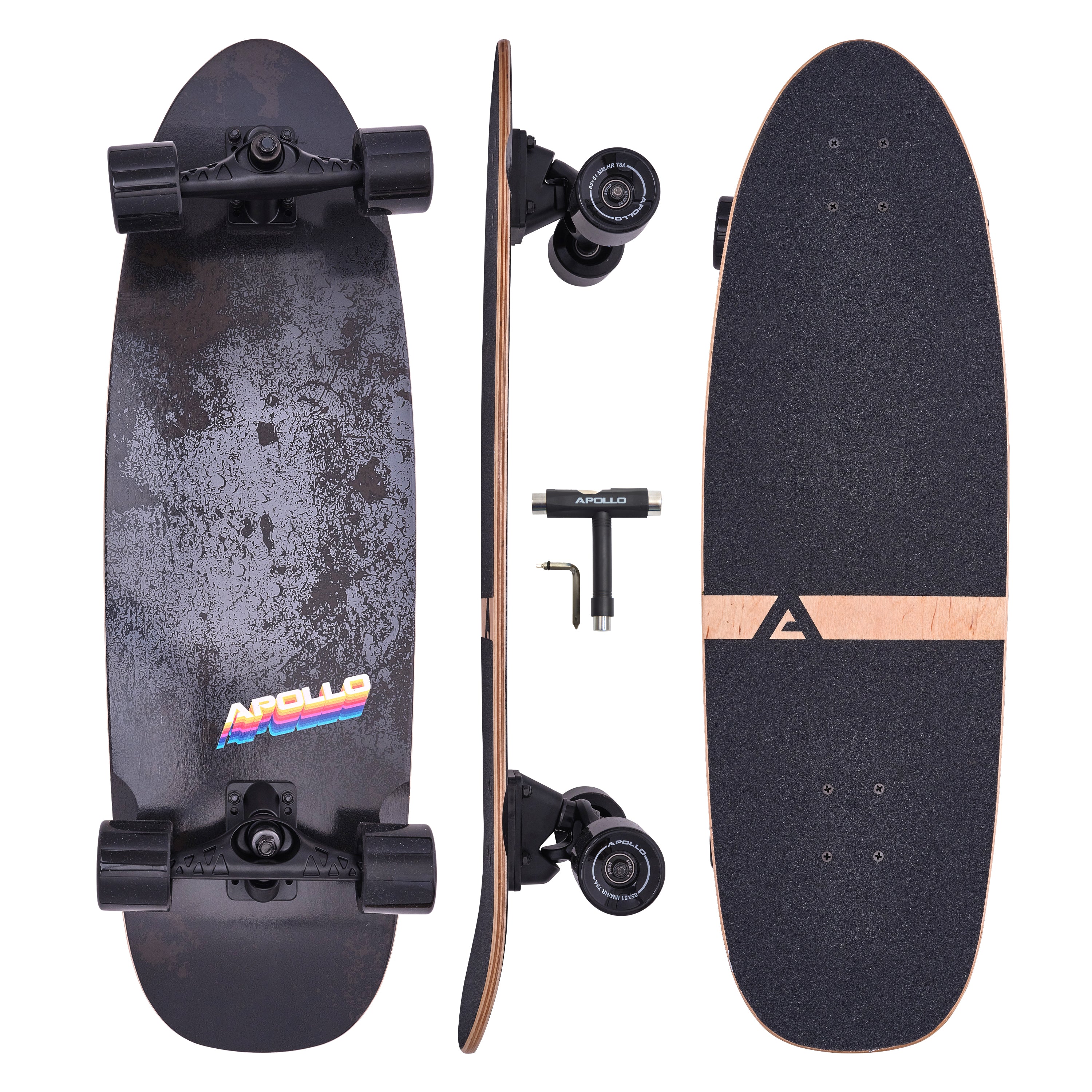 Surf Style Board - Black Marble
