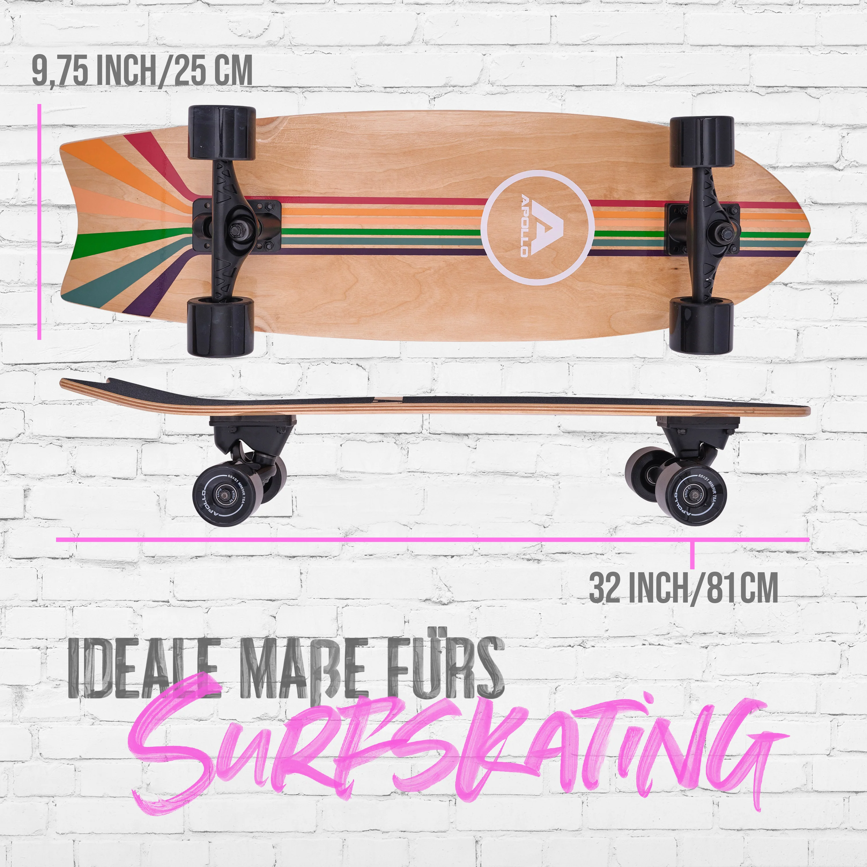 Surf Style Board - Stripes - Image 2