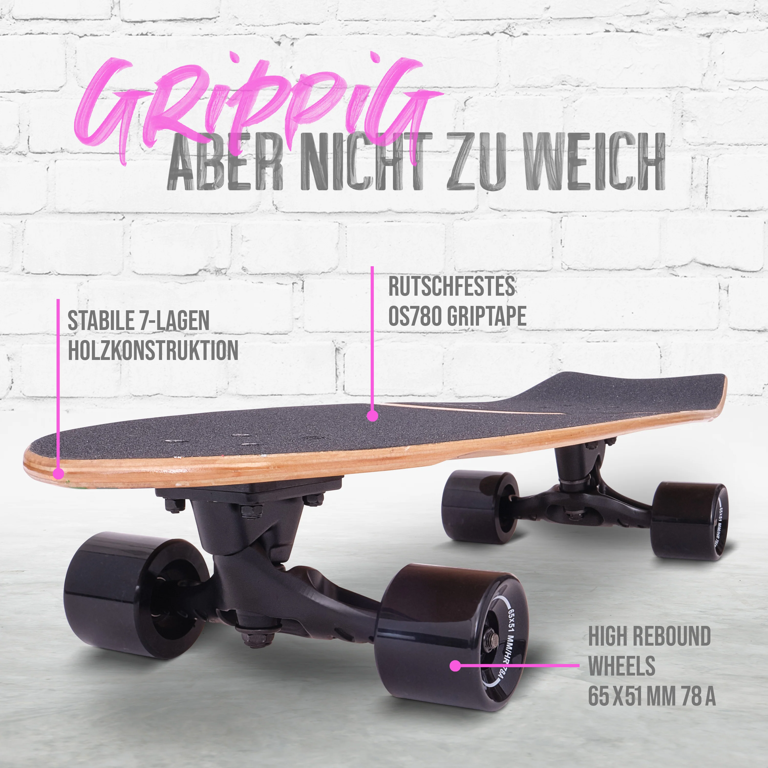 Surf Style Board - Stripes - Image 3